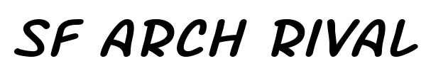 SF Arch Rival font preview